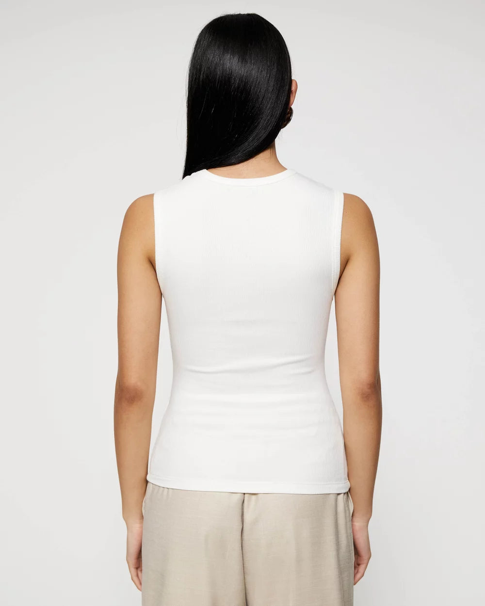 CAMILLA AND MARC Nora Crew Tank- milk white