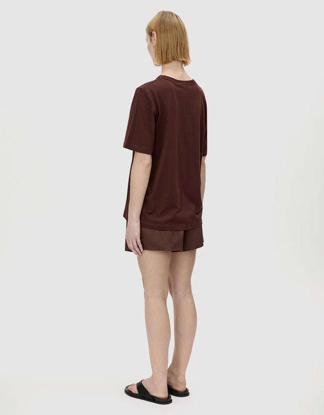 CAMILLA AND MARC - Janice Logo Tee in Chocolate