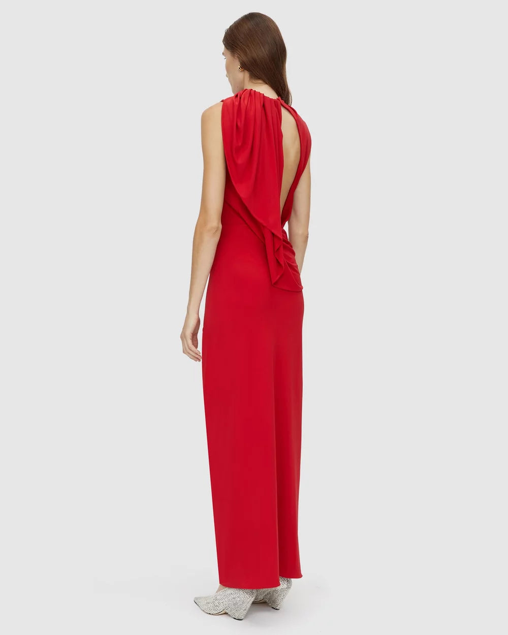 CAMILLA AND MARC - Paloma Draped Dress in Scarlet