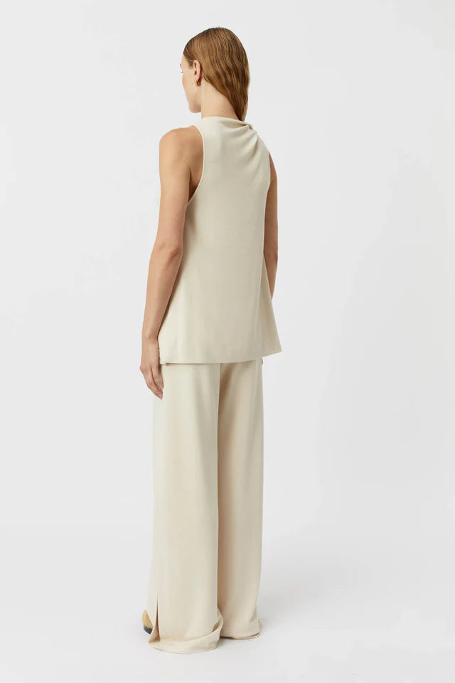 CAMILLA AND MARC Junie Twist Lounge Top- oat