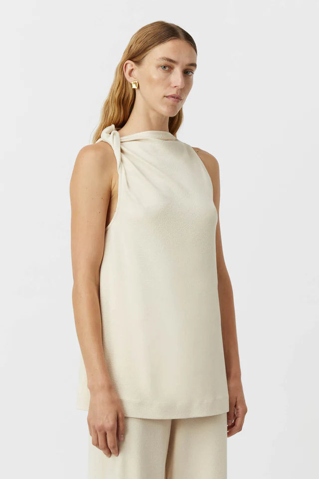 CAMILLA AND MARC Junie Twist Lounge Top- oat