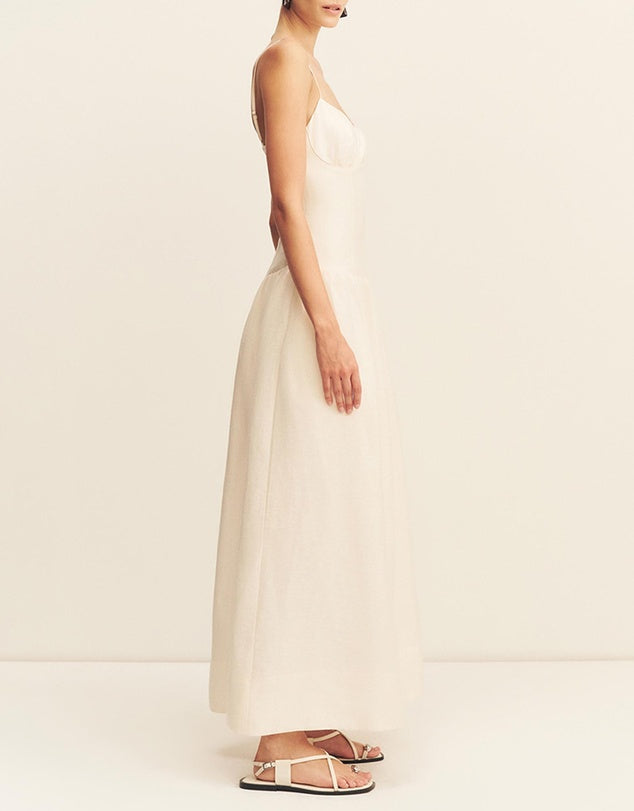 Shona Joy - Marlowe Panelled Bustier Maxi Dress IN ECRU