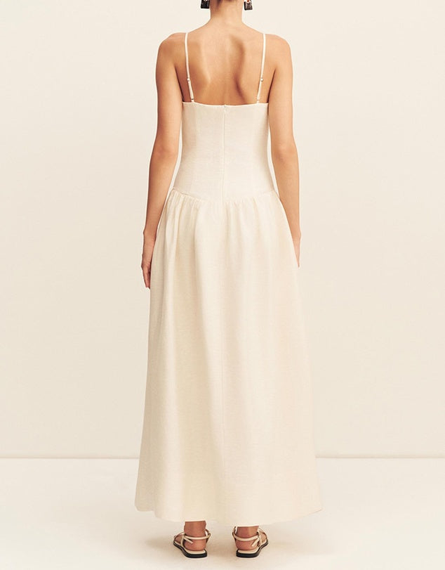 Shona Joy - Marlowe Panelled Bustier Maxi Dress IN ECRU