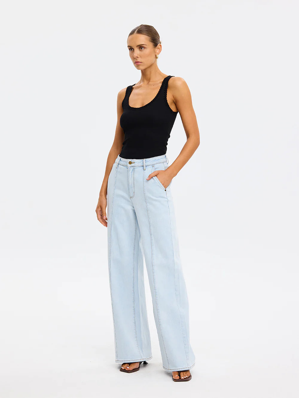 KIVARI - Parker Wide leg Denim Jean