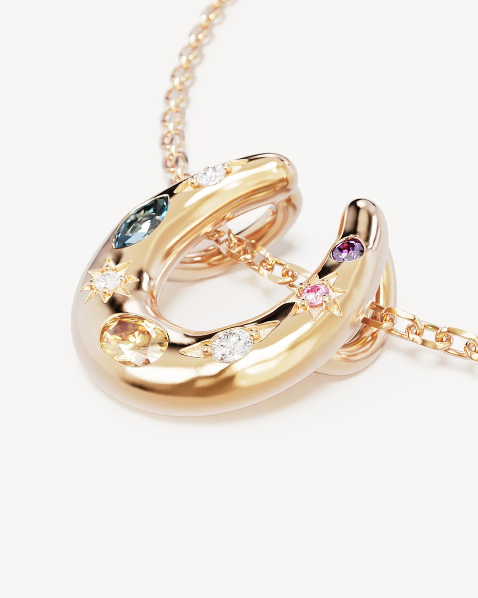 BY CHARLOTTE - Lucky Horseshoe Necklace in Gold Vermeil