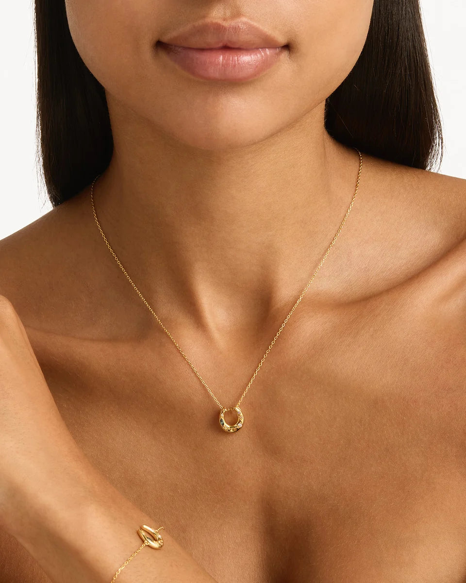 BY CHARLOTTE - Lucky Horseshoe Necklace in Gold Vermeil