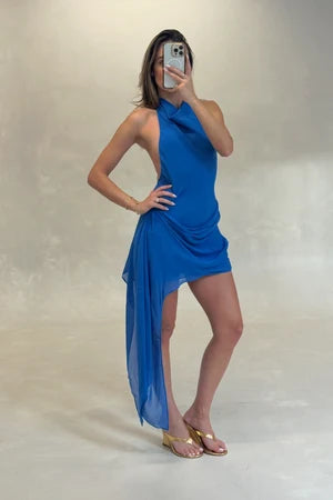Bec and Bridge - Ophelia Mini Dress IN SANTORINI BLUE