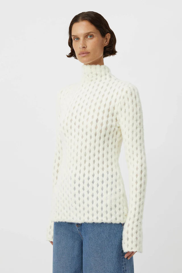 CAMILLA AND MARC Plume Top-Cream