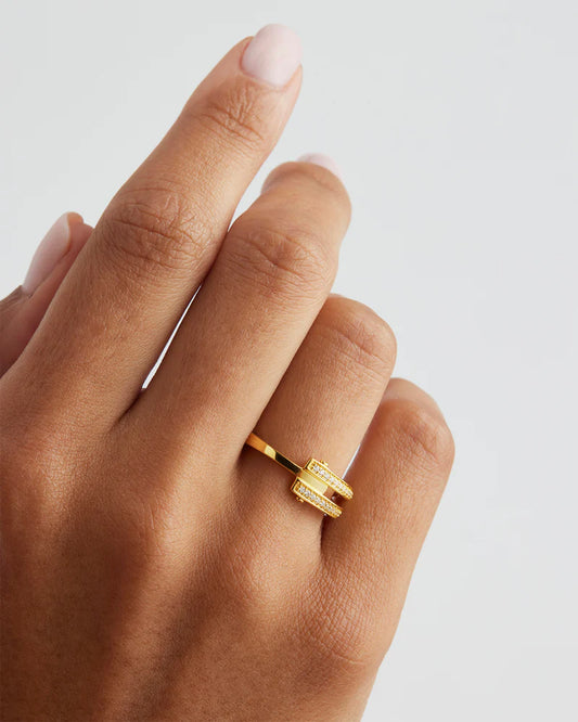 BY CHARLOTTE Connect Deeply Ring -gold