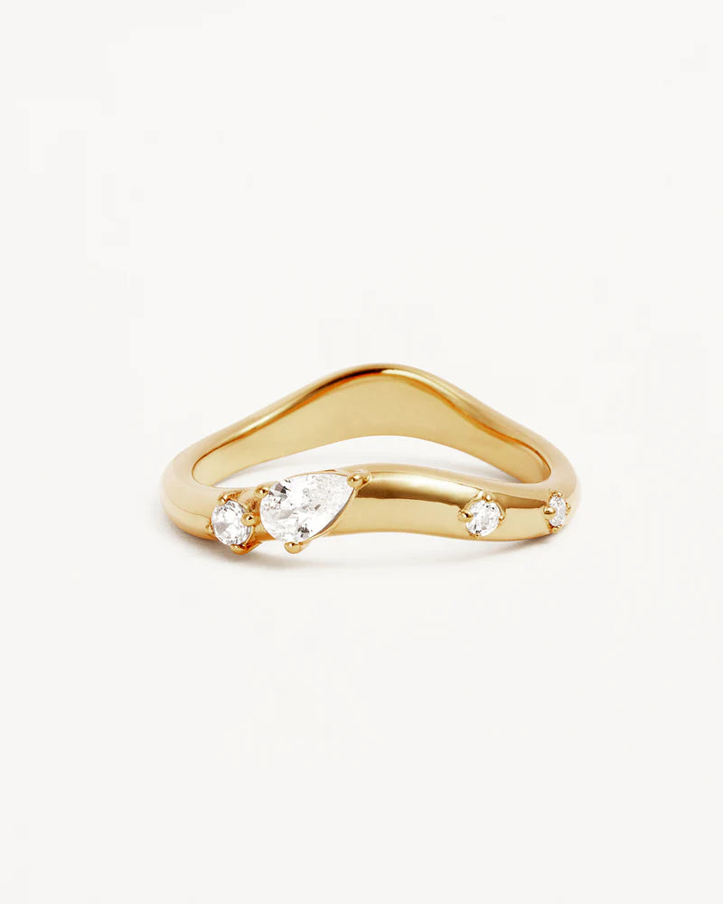 BY CHARLOTTE - Chasing Tides Ring in Gold Vermeil