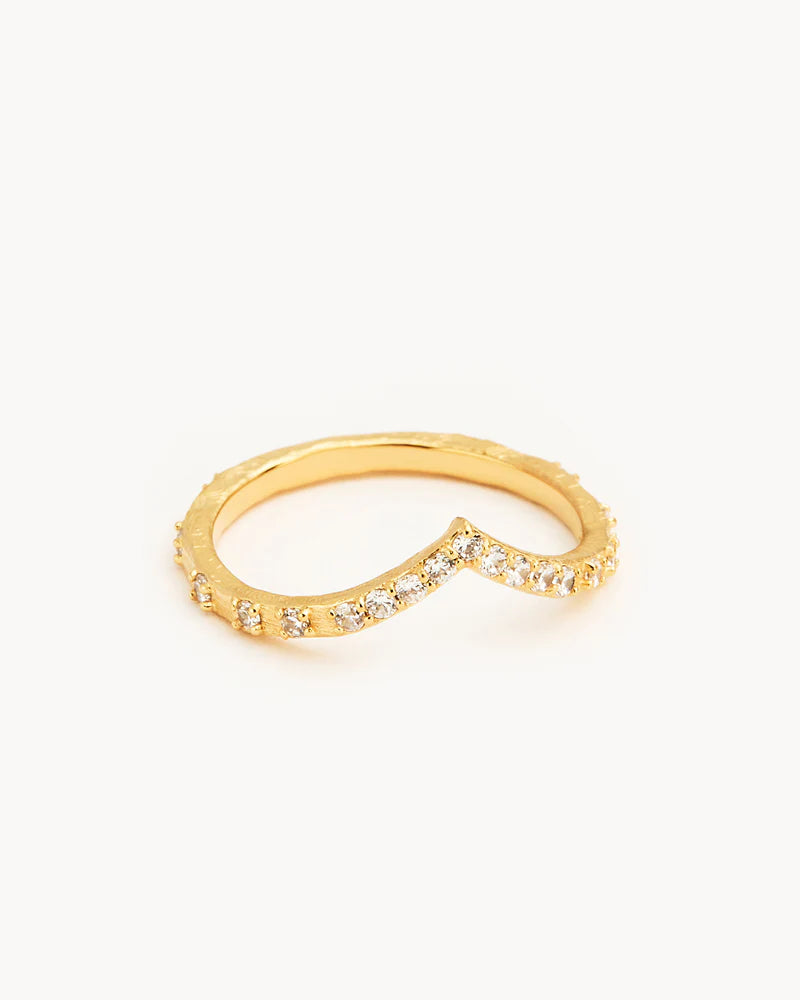 CHARLOTTE 18K Gold Vermeil Universe Ring (Size 7)