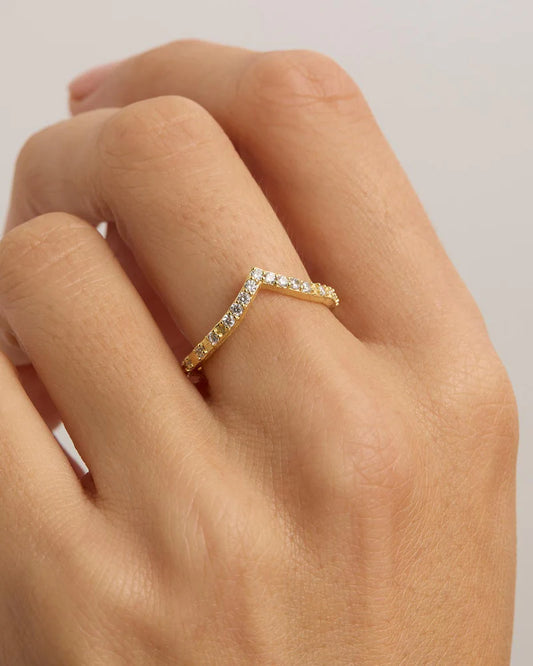 By CHARLOTTE 18K Gold Vermeil Universe Ring (Size 6)