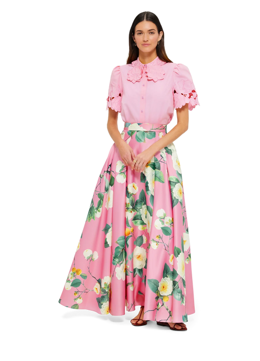 LEO LIN Reinette Skirt-Camelia Print