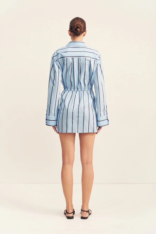 SHONA JOY - Saxon Draped Shirt Mini Dress