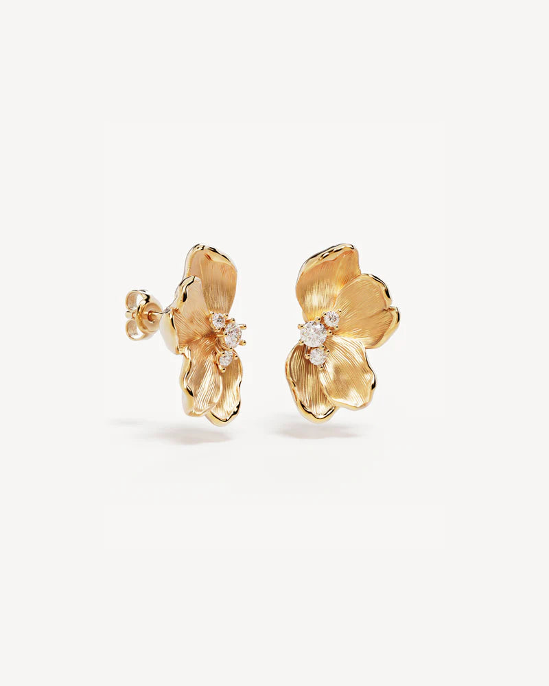 BY CHARLOTTE - Serene Lotus Statement Earrings