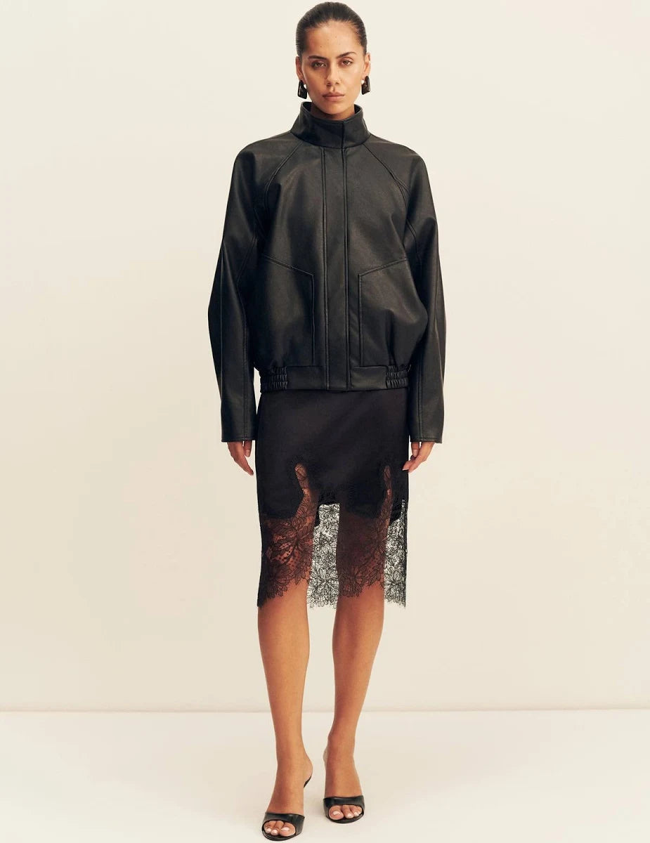 Shona Joy - Kenney Bomber Jacket IN BLACK