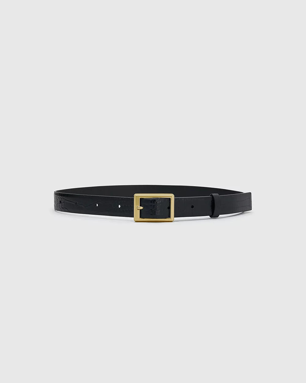 CAMILLA AND MARC - Sonny Croc Belt Black