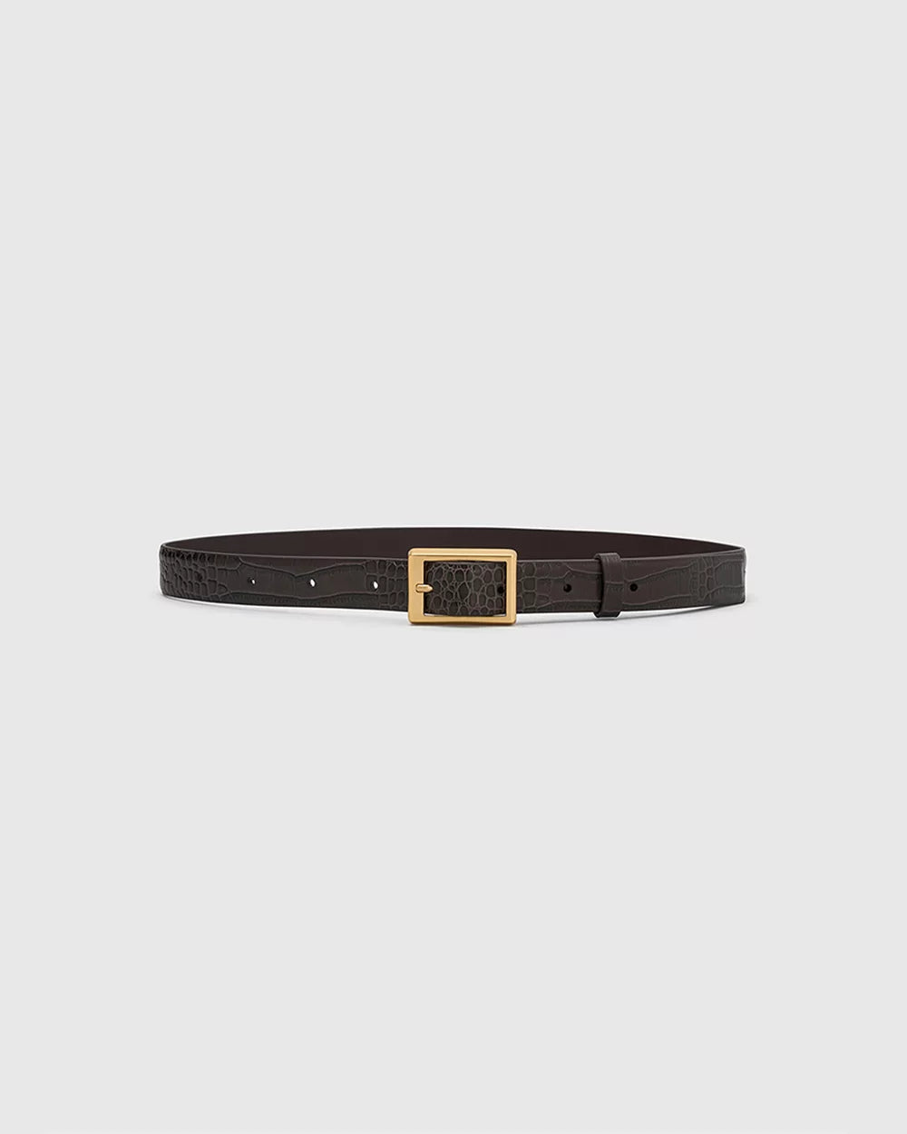 CAMILLA AND MARC - Sonny Croc Belt in Chocolate
