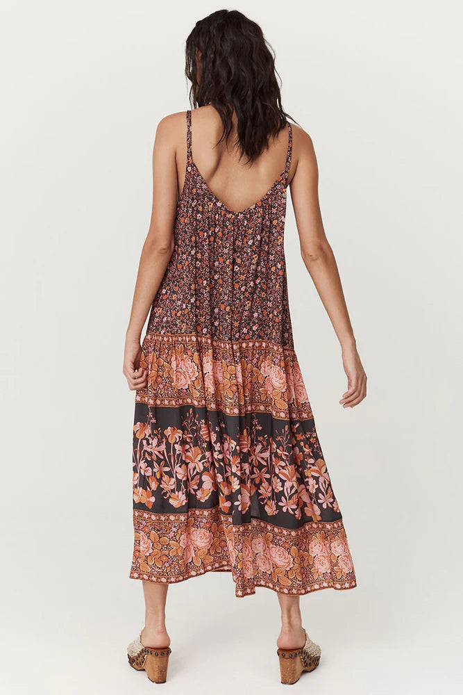 SPELL Love Jetty Strappy Maxi Dress- balmy nights