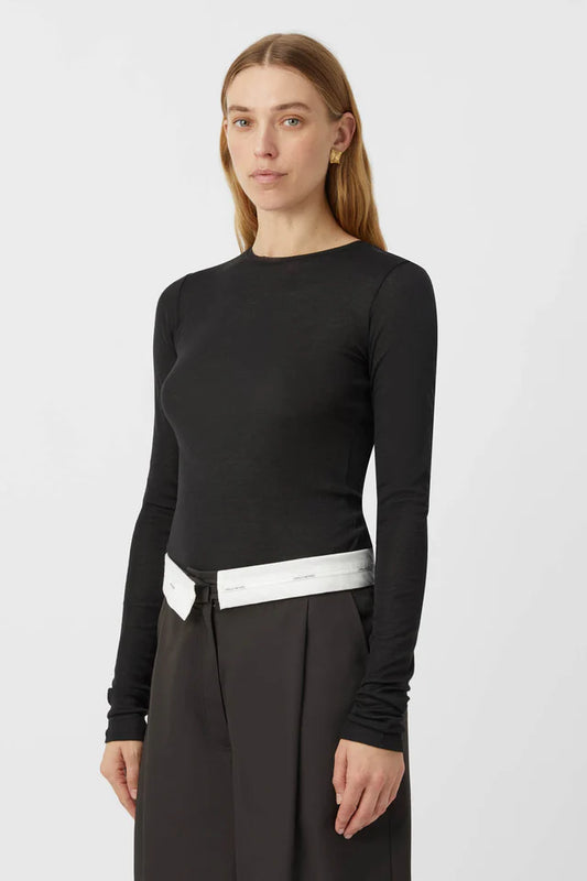 CAMILLA AND MARC Sunisa Long Sleeve Top- black