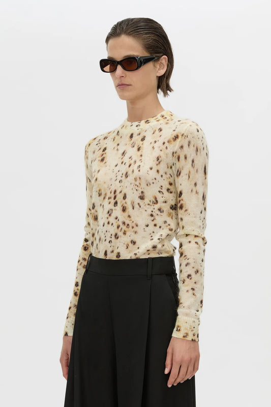Camilla and Marc - Teneva Printed Knit Sweater IN SPOT PRINT