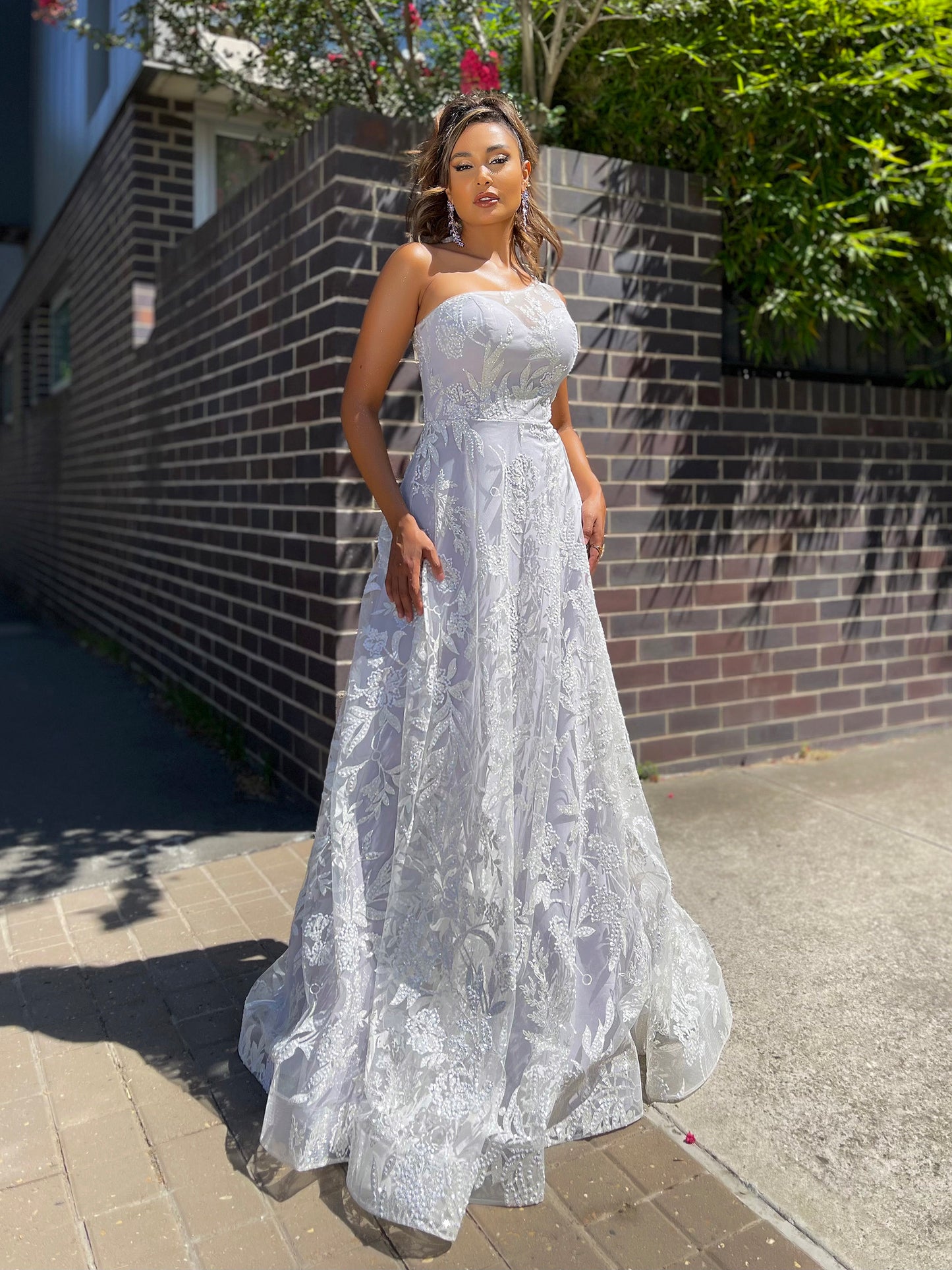 J'ADORE JX5020 Michelle Gown in White