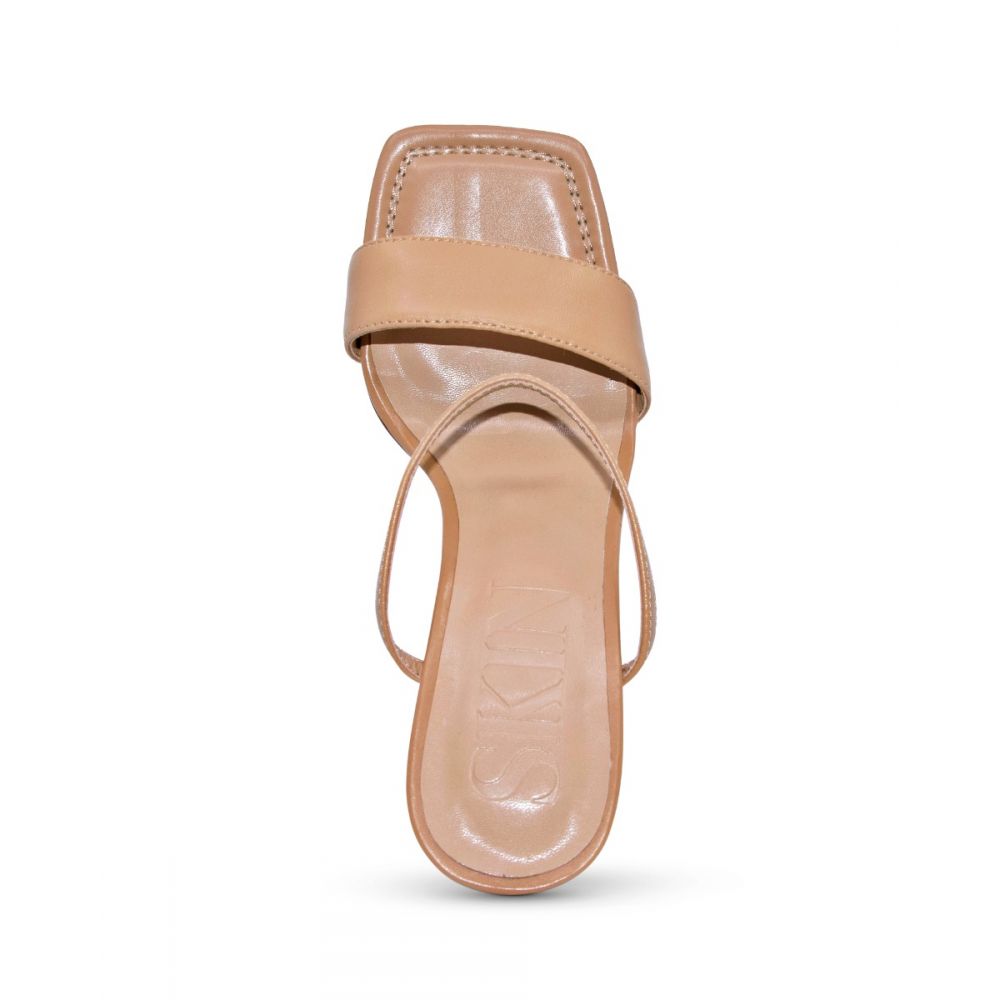 SKIN FOOTWEAR BRAZIL HEEL IN CAMEL