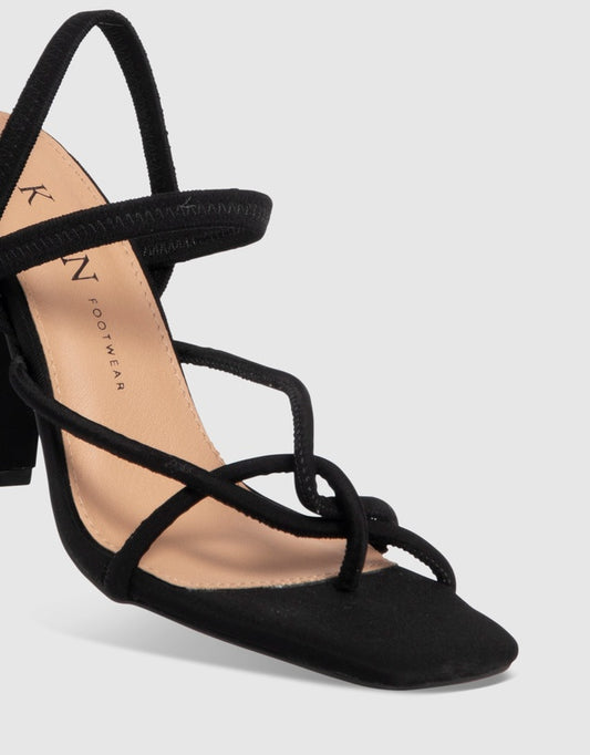 SKIN FOOTWEAR - Jersey Heel in Black